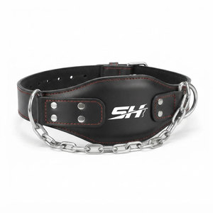 Ceinture de musculation réglable en cuir pour hommes et femmes avec fixation chaîne robuste – Idéale pour l'entraînement intensif – Vente en gros - Product Image 1
