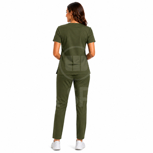 Wholesale Nurse <b>Scrub</b> Suit Hospital Uniform Medical Apparel Quick Dry Stretch Fabric Custom Healthcare <b>Scrubs</b> Bulk Order USA - Product Image 3