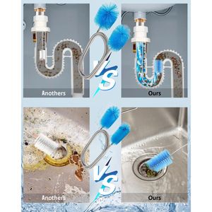 Set di 13 Spazzole per Pulizia in Acciaio Inox e Nylon, Flessibili e Portatili per Uso Domestico, Lavaggio Bottiglie e Pulizia Quotidiana - Product Image 2