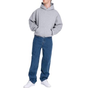 Custom Oversized Pullover Hoodie Men Heavyweight Cotton Fleece Blank Sweatshirt OEM ODM Wholesale Streetwear - Product Image 5