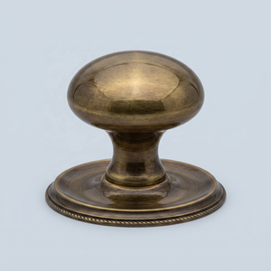 Poignée de meuble traditionnelle en laiton pour plaque arrière d'armoire, finition noire mate, haute qualité, pour maison, cuisine, salon - Product Image 5
