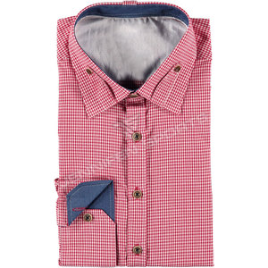 Camisa Casual a Cuadros de Algodón Estilo Bávaro Personalizada 2026, Camisa de Vestir Tejida, Servicio de Diseño de Ropa OEM - Product Image 6
