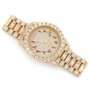 Two Tone Silver Quartz Business <b>Watch</b> 40mm with Decorative Stone Setting Stainless Steel <b>Bracelet</b> Dial Date Display - Product Image 2