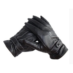 Guantes de Conducción de Invierno para Hombre de Alta Calidad, Cálidos, de Piel de Cordero Genuina, con Logotipo Personalizado, Color Personalizado, Transpirables, de Dedo Completo, Diseño Personalizado - Product Image 1