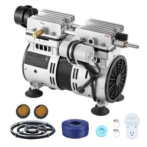 Système d'aération de bassin 3/4 HP 5,2 CFM pour lacs jusqu'à 3 acres avec 1 diffuseur et 100 pieds de tuyau lesté - Product Image 1