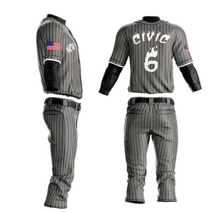 New Design Top Quality Breathable Baseball Uniform In Low MOQ High Quality Custom Made Sportswear Baseball Uniforms For Unisex - Product Image 4