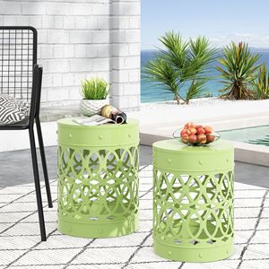 Tavolino da Esterno in Metallo S/2 per Uso Esterno - Product Image 1
