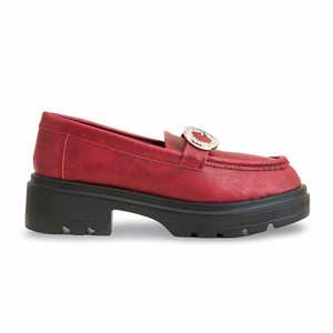 Pull mocassin rouge pour femme WN4361 - Product Image 4