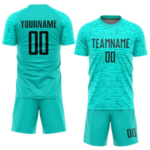 ชุดเสื้อฟุตบอลแบบซับลิเมชั่นสั่งทำพิเศษ สีดำลายสาดสีหลากสี คอกลม แขนสั้น สำหรับผู้ใหญ่ 男女 ใช้ได้ - Product Image 3