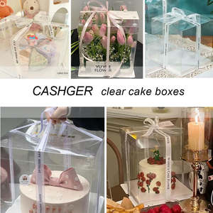 Cajas de papel cuadradas para alimentos con tapa, aptas para microondas, de cana de azúcar, con diseño de concha, portátiles, esenciales, con impresión en relieve, para pasteles. - Product Image 3