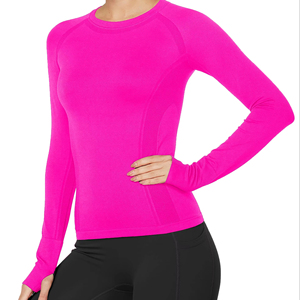 Camiseta de Yoga de Manga Larga para Mujer, Tejido Modal Suave de Primera Calidad, Sostenible y Transpirable, Corte Holgado, Venta al por Mayor - Product Image 4
