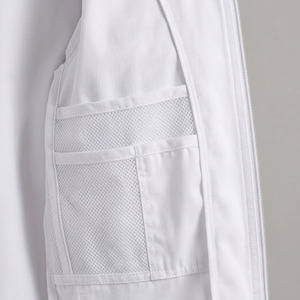 Bata de laboratorio médica de tela de sarga para hombre, antibacteriana, transpirable, uniforme de hospital para médicos y enfermeras, ropa de trabajo elástica y cómoda, resistente a la perforación. - Product Image 5