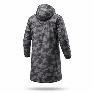 Veste de pluie imperméable à capuche longue camouflage personnalisée, coupe-vent, respirante, pour hommes et femmes, randonnée, pêche, camping, travail - Product Image 3