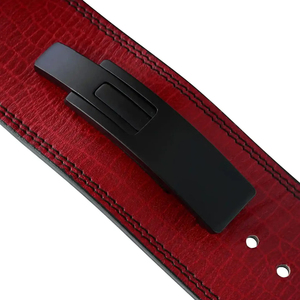Cinturón de levantamiento de pesas con hebilla de cuero, soporte lumbar para fitness, precio de fábrica - Product Image 4