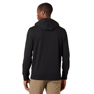 Sweat-shirt à capuche en molleton noir basique en coton doux de qualité supérieure avec impression numérique, logo personnalisé, poche en molleton, décontracté - Product Image 3