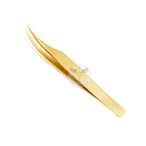 Pinzas de Acero Inoxidable Antiestáticas para Extensión de Pestañas, Hechas en Pakistán, 10 mm, con Logotipo Personalizado Impreso - Product Image 1