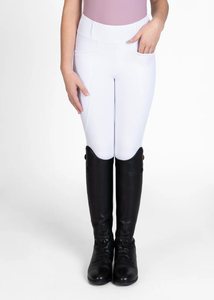 Pantalons d'équitation pour enfants et femmes OEM, tissu extensible doux, coupe personnalisée, haute qualité, pantalons d'équitation de dressage pour enfants, sur mesure - Product Image 4