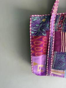 Bolso Tote de Lona Estilo Bohemio con Paneles, Cierre de Cremallera, Correa Desmontable, para Uso Diario Femenino, Regalo para Ella - Product Image 4