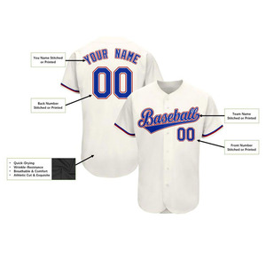 Camiseta de Béisbol de Primera Calidad, Transpirable, Absorbente de Humedad, Antibacteriana, Ecológica, Diseño Personalizado, Multicolor, 100% Poliéster - Product Image 4