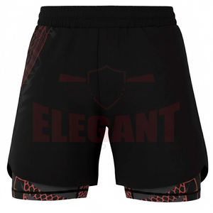 Ensemble Rash Guard et Short de Compression BJJ Respirant Écologique Séchage Rapide Double Couche Vêtements de Sport pour Entraînement MMA - Product Image 6