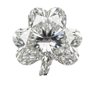 Diamant synthétique cultivé en laboratoire certifié IGI GIA, 3,0 carats, vente en gros, HPHT CVD, DEF VVS VS, taille trèfle - Product Image 1
