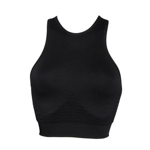 Soutien-gorge de sport pour femme, rembourré, à bretelles réglables, en maille respirante, sans couture, pour le yoga, la gym, la course, le fitness et l'entraînement, avec fermeture avant - Product Image 1