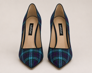 Zapatos de Tacón Alto de Moda de Lujo para Mujer, Diseño Personalizado, Estilo Escocés, con Estampado de Tartán, para Boda - Product Image 2