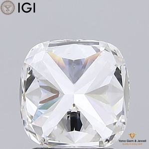 Diamante Cultivado en Laboratorio CVD, Corte CUSHION, Color F, Claridad VS2, 2.00 Quilates, con Certificado IGI, para Joyería de Diseño Exclusivo - Product Image 5