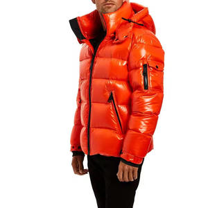 High Quality Hooded Warm Bubble <b>Jacket</b> <b>for</b> <b>Men</b> Premium Lightweight Quilted Durable Winter Casual Outerwear with Front Logo - Product Image 4