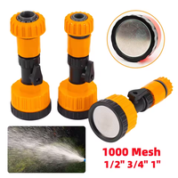 Kit de pistolet d'arrosage 1000 Mesh pour semis, 1/2" 3/4" 1", pour nettoyage domestique, lavage de voitures et jardin