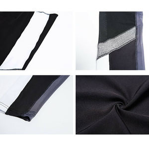 Leggings de yoga et fitness pour femmes, ceinture large, extensibles dans quatre directions, en Spandex/Nylon, taille haute élastique, imprimés, avec empiècements en maille, XS-XL - Product Image 6
