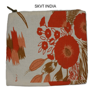 Pochette de maquillage en coton personnalisée avec logo imprimé, emballage nœud, faible MOQ, fermeture éclair, pour usage quotidien, étui de rangement beauté - Product Image 4