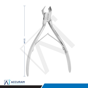 Cortauñas de Acero Inoxidable Accuram de Alta Resistencia con Forma de Luna, Pinza para Cutículas de Mandíbula Ancha, Herramienta de Manicura y Pedicura para Uñas Gruesas - Product Image 4