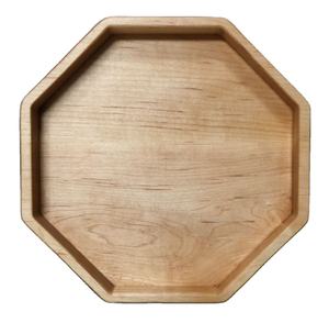 Bandeja de Servicio de Madera Hecha a Mano con Bordes Lisos, Acabado Natural, Bandeja Multiusos para Hotel, Restaurante, Hogar y Exportación - Product Image 1