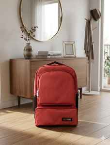 Mochila Escolar Kyatchi de Gran Capacidad de 18 Pulgadas, Modelo 002, Estilo Normcore/Minimalista, Dos Compartimentos Principales, Poliéster Resistente al Agua - Product Image 2