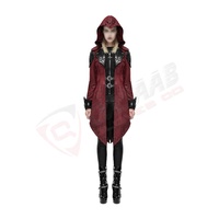 Outwear Herren Goth-Mantel Hoodie Tailcoat Jacke