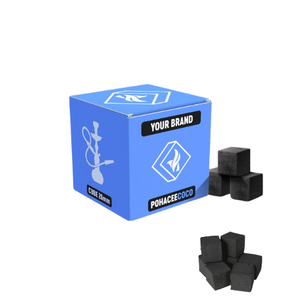 Charbon de bois noir pour chicha de qualité supérieure, faible teneur en cendres, fabriqué à partir de coques de noix de coco 100% naturelles, service OEM, usine d'Indonésie. - Product Image 1