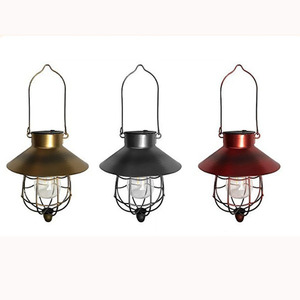 Classic metal garden decoration Vintage <b>Hanging</b> <b>Solar</b> <b>Lantern</b> Outdoor Garden Light - Product Image 3