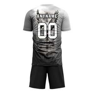 เสื้อฟุตบอลกีฬาแบบกำหนดเอง พร้อมชื่อ หมายเลข โลโก้ ทีม ผู้ผลิตเสื้อฟุตบอลแบบ OEM - Product Image 2