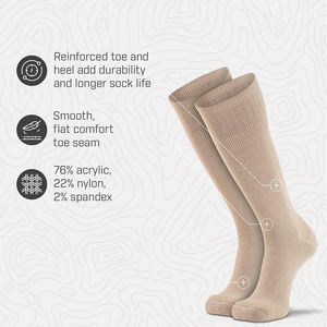 Chaussettes de compression unisexes d'hiver de haute qualité pour la marche, avec couture plate et confortable à l'orteil, idéales pour la gym, le fitness, la course et le sport - Product Image 4