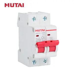 Interruttore automatico mbb di tipo C 2P 10a di vendita diretta della fabbrica di Mutai per la scatola di distribuzione