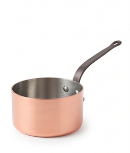 Copper Sauce <b>Pan</b> With Stainless Steel Lining <b>And</b> Iron Handle Durable Dishwasher Safe For Gas Use <b>And</b> Induction Cooker Use - Product Image 1