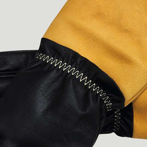 Gants de sécurité en gros résistants à la chaleur et au feu, en cuir de chèvre et croûte de cuir de vache, pour soudeurs MIG/TIG - Product Image 2