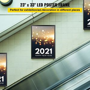 กล่องไฟ LED บาง33X24inch กรอบโปสเตอร์ภาพยนตร์สำหรับโฆษณาเมนูธุรกิจป้ายโฆษณาโปสเตอร์สแนปโปสเตอร์อลูมิเนียม - Product Image 2
