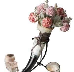 Elegante cuerno vikingo para beber, tamaño personalizado, soporte de cuero Premium, técnica pulida de calidad nueva y Premium, artesanías naturales - Product Image 1