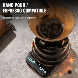 Báscula Digital de Cocina para Café de 2 kg/0,1 g, Material Plástico ABS, Pantalla LCD, Temporizador, Funciones para Verter, Goteo y Espresso - Product Image 6