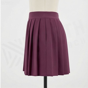 Minifalda plisada para mujer, color sólido, satén, cintura regular, para todas las estaciones - Product Image 3