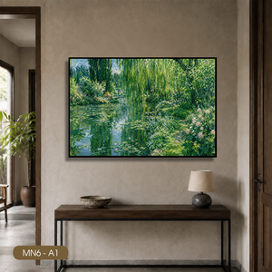 Peintures de paysages vintage haut de gamme, art mural en soie, décoration intérieure, design personnalisé du Vietnam, marque HALO - Product Image 4
