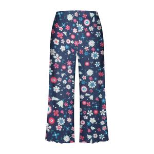 Women's High Waist Wide Leg Knitted Anti-Wrinkle Printed Stars Hearts Pattern Loose Fit Full Length Elegant Elastic Waist - Product Image 4