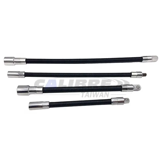 TAIWAN CALIBRE 4pc Flexible Socket Extension Cable Flex Bar Ratchet Light Impact Tools
